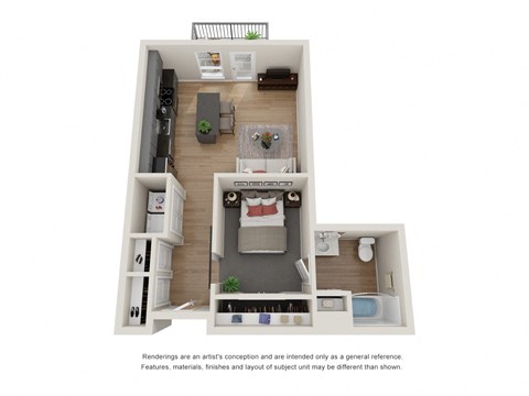 Oracle Floorplan at Maven Apartments, Minnesota